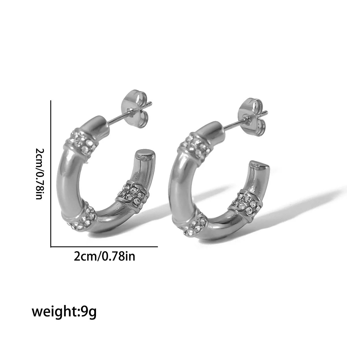 Minimalist Stainless Steel Huggie Hoop Earrings