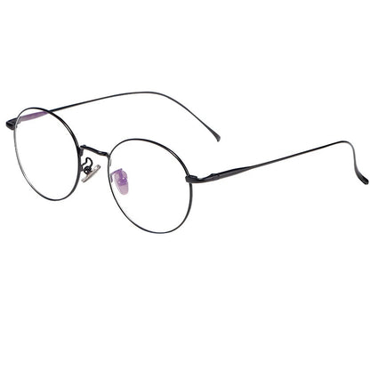 Round Retro Full-Rim Glasses Frame