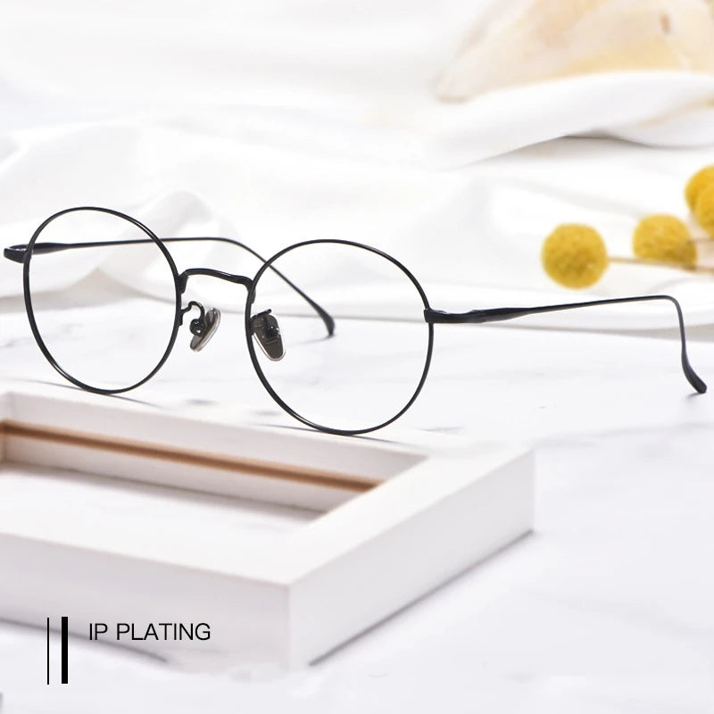 Round Retro Full-Rim Glasses Frame