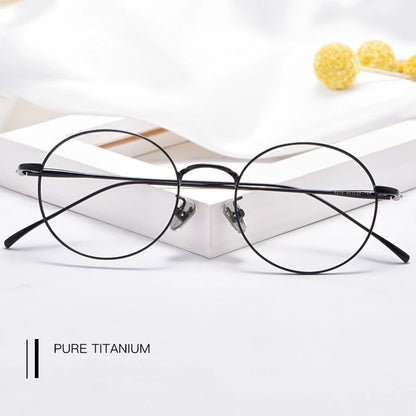 Round Retro Full-Rim Glasses Frame