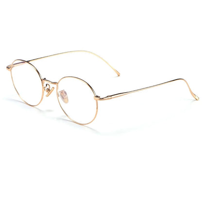 Round Retro Full-Rim Glasses Frame