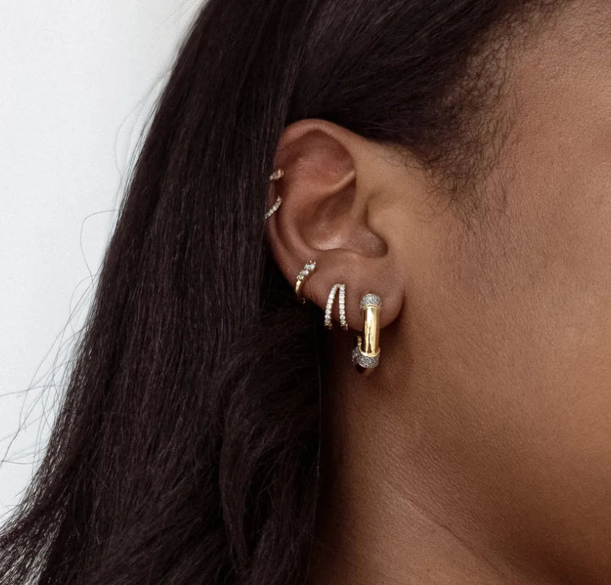 Minimalist Stainless Steel Huggie Hoop Earrings