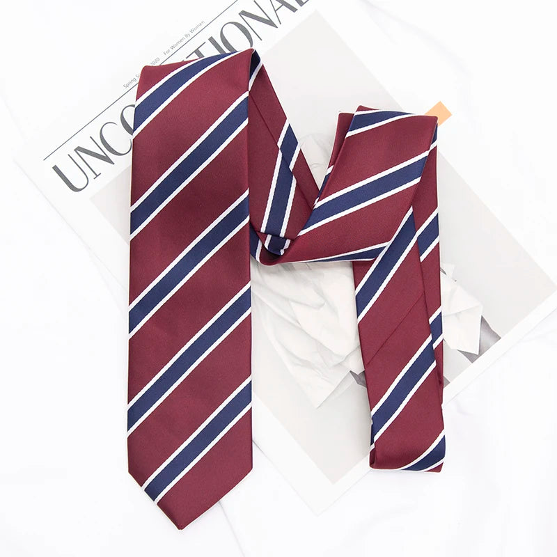 Japanese Style Striped School Tie