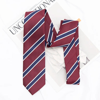 Japanese Style Striped School Tie