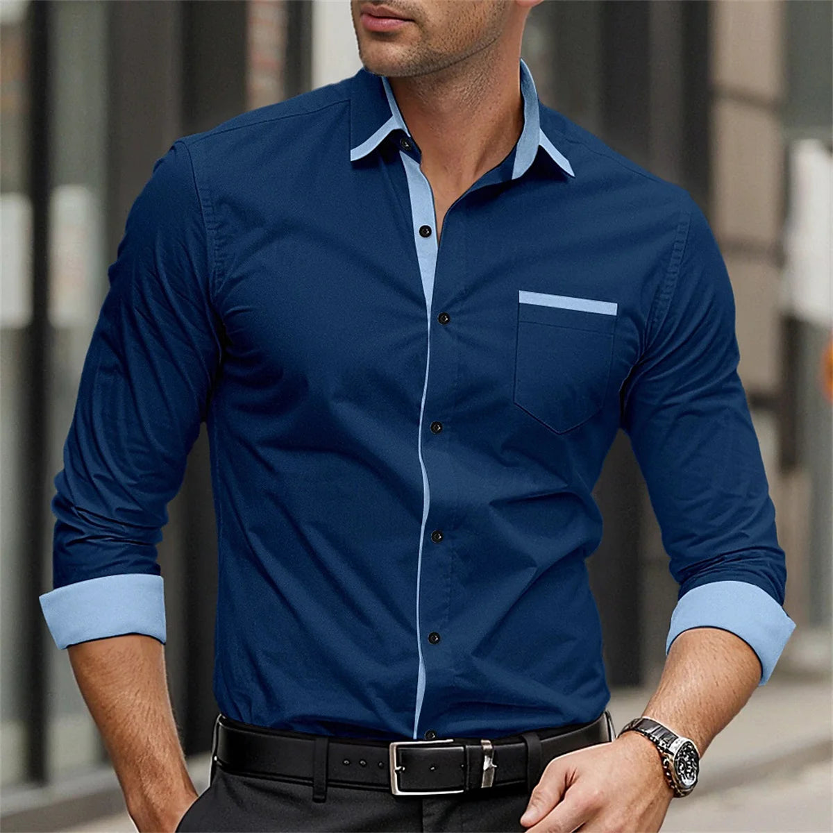Men's Classic Button-Up Shirt