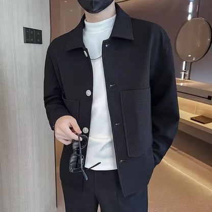 Men's Casual Turn-Down Collar Jacket