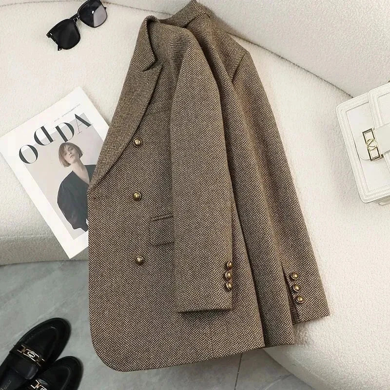 Women's Herringbone Tailored Blazer