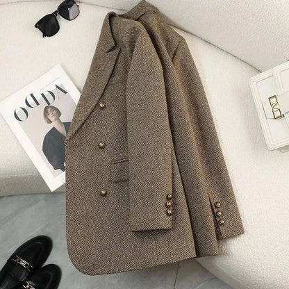 Women's Herringbone Tailored Blazer