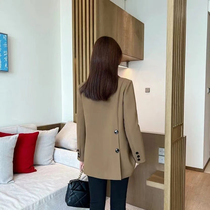 Women's Black Warm Lined Blazer