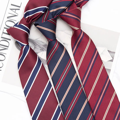 Japanese Style Striped School Tie