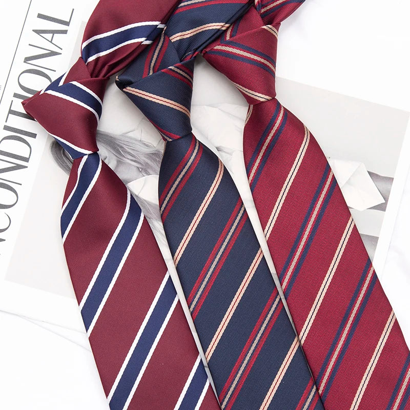 Japanese Style Striped School Tie