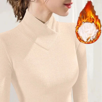 Women's Thermal Fleece V-Neck Top