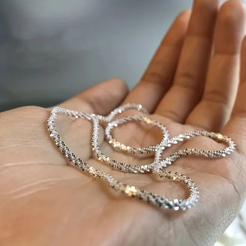 Starry Sky Silver Necklace & Bracelet Set