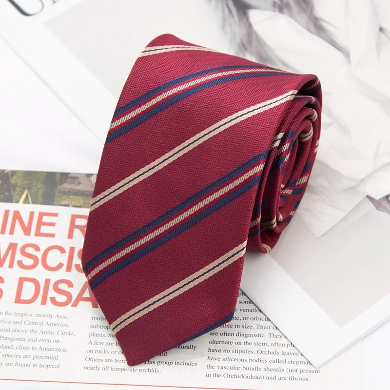 Japanese Style Striped School Tie