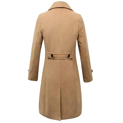 Double-Breasted Long Woolen Trench / Overcoat