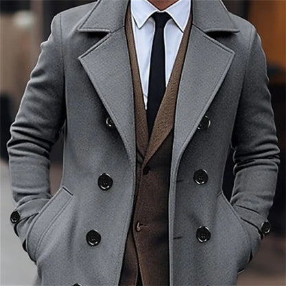 Double-Breasted Long Woolen Trench / Overcoat