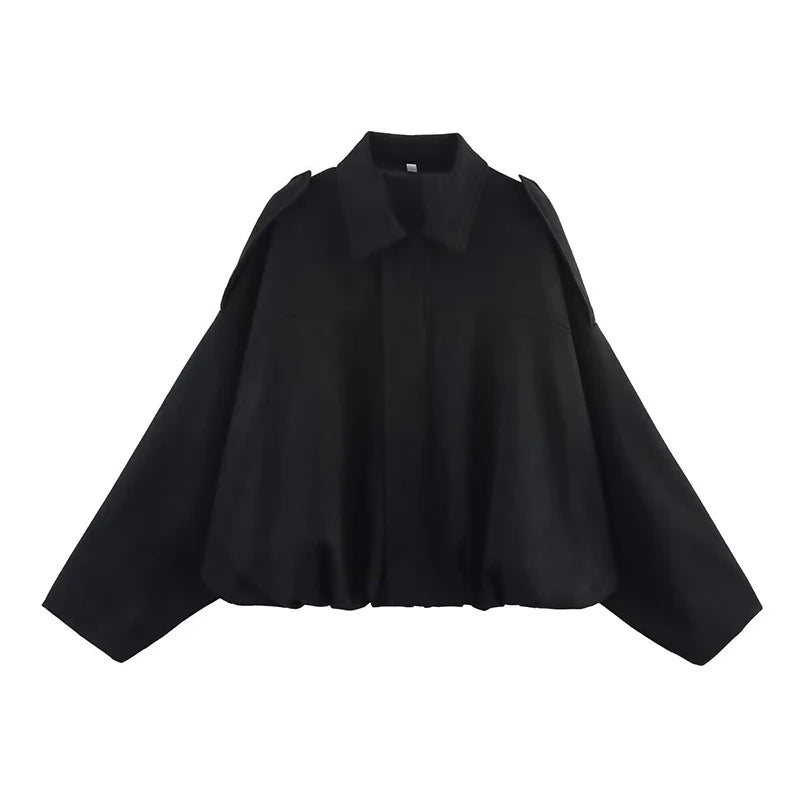Women's Vintage Loose Bomber Jacket