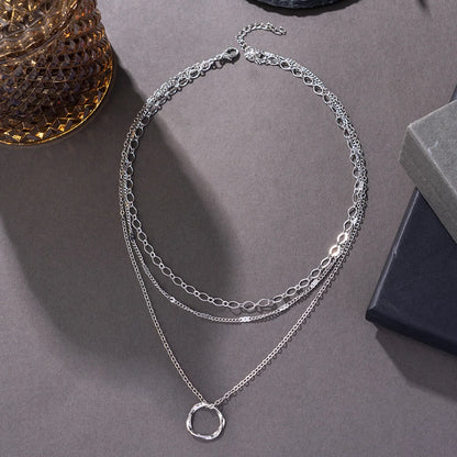 Women's Layered Gold Chain Necklace Set