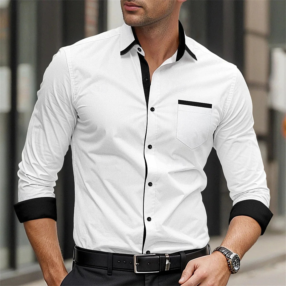 Men's Classic Button-Up Shirt