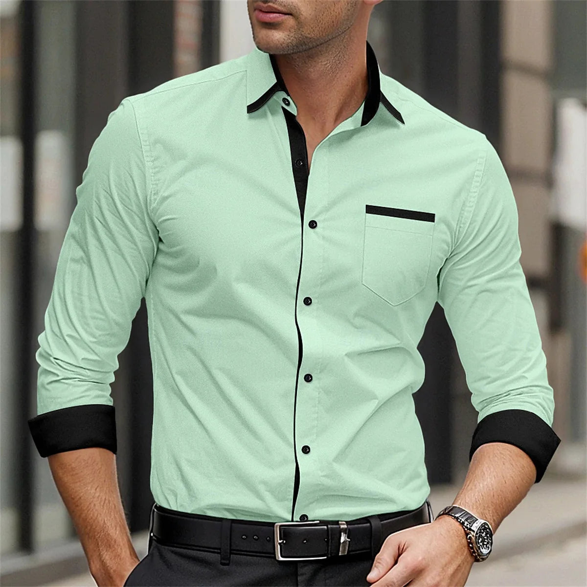 Men's Classic Button-Up Shirt