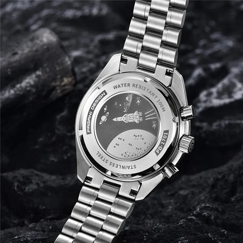 Synthetic AR-coated Sapphire Crystal (highly scratch-resistant).