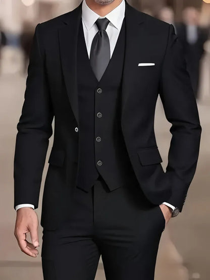Men's Beige Formal Business Suit