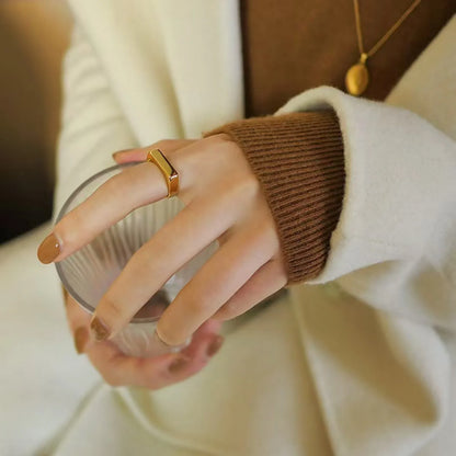 Women's Square Minimalist Ring