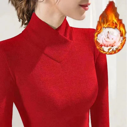 Women's Thermal Fleece V-Neck Top