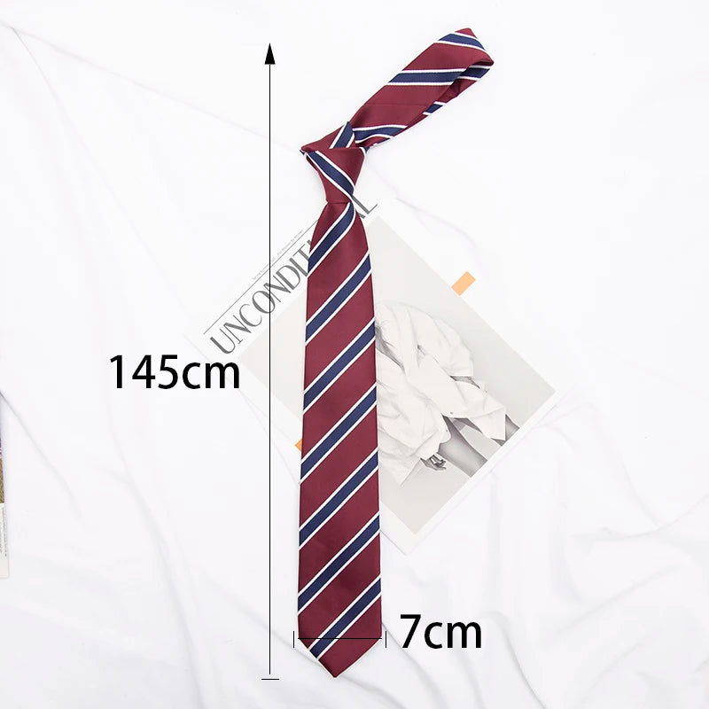 Japanese Style Striped School Tie