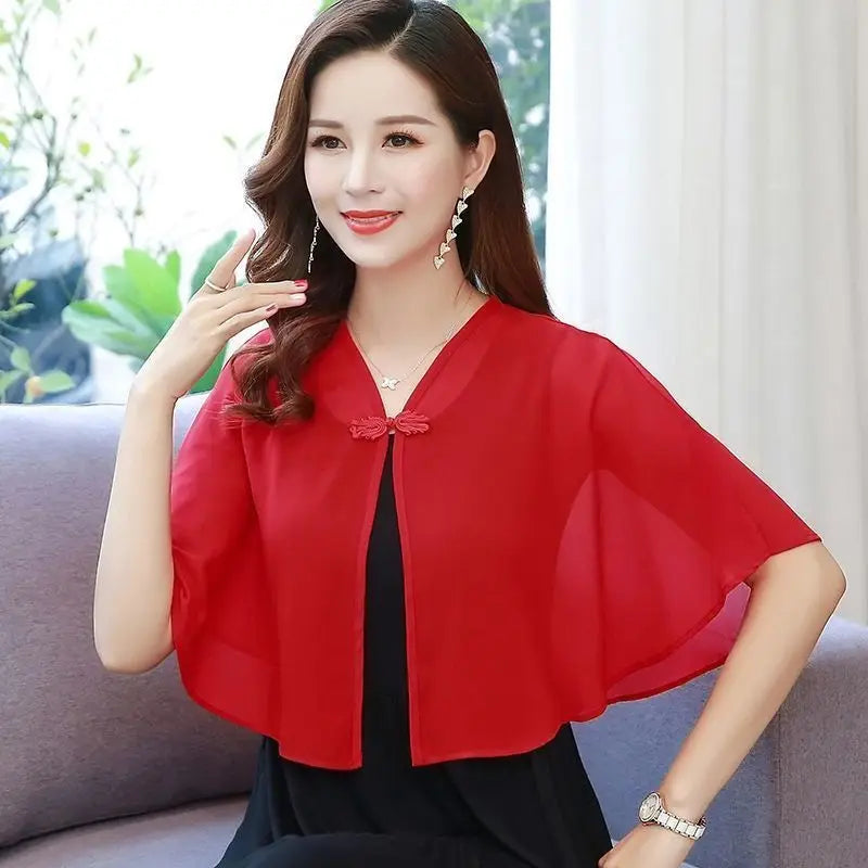 Women's Chiffon Sun Protection Shawl