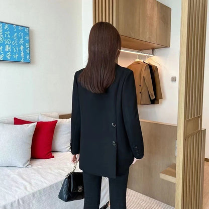 Women's Black Warm Lined Blazer