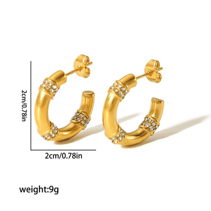 Minimalist Stainless Steel Huggie Hoop Earrings