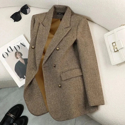 Women's Herringbone Tailored Blazer