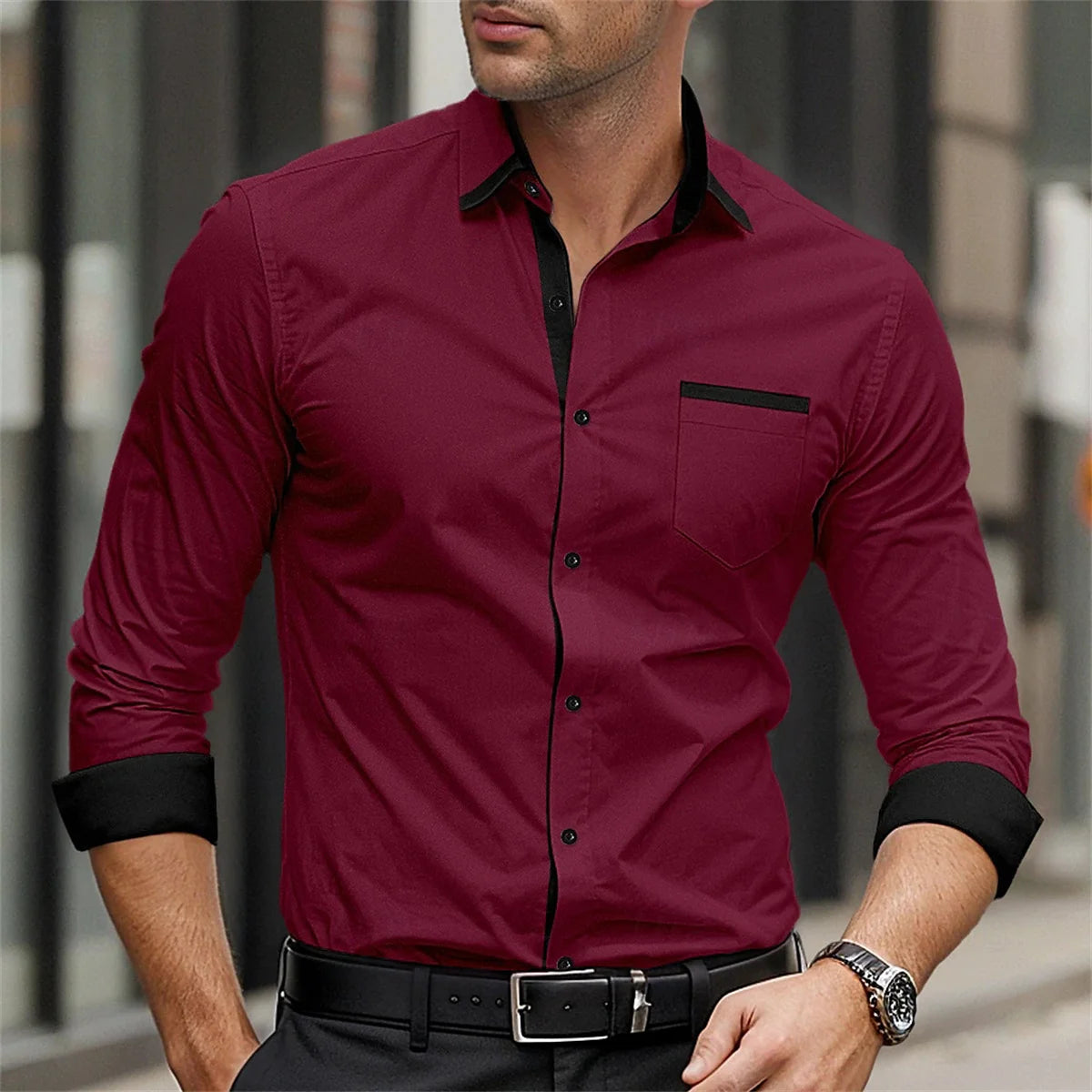 Men's Classic Button-Up Shirt